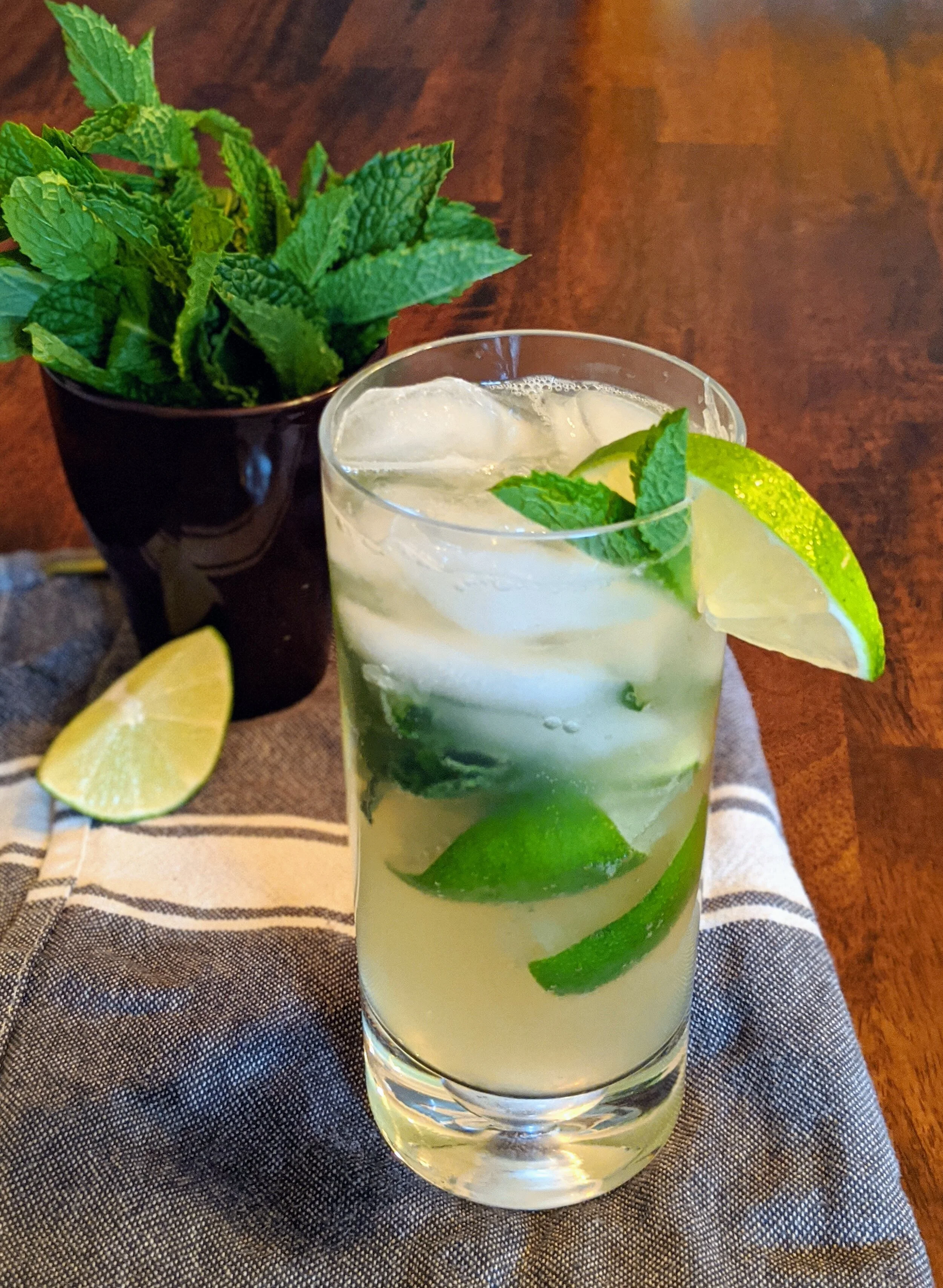 Mint Mojitos Featuring Mint Honey Simple Syrup The Wandering Hearth