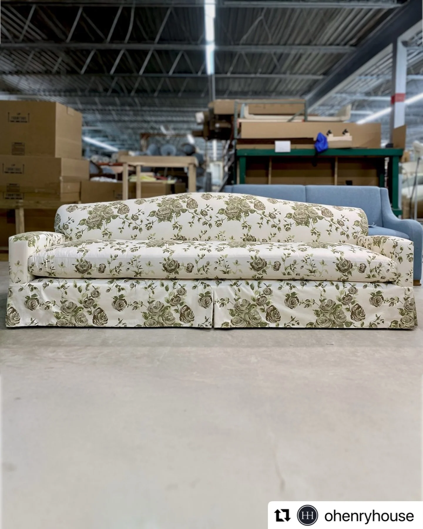 It&rsquo;s a #flashbackfriday with this beauty created by @ohenryhouse and  @honeycollinsinteriors  for her living room at the @southeasternshowhouse .  Our &ldquo;Rose Nicholas&rdquo; print has never looked so good!  Design &reg;️Zina Studios, Inc. 