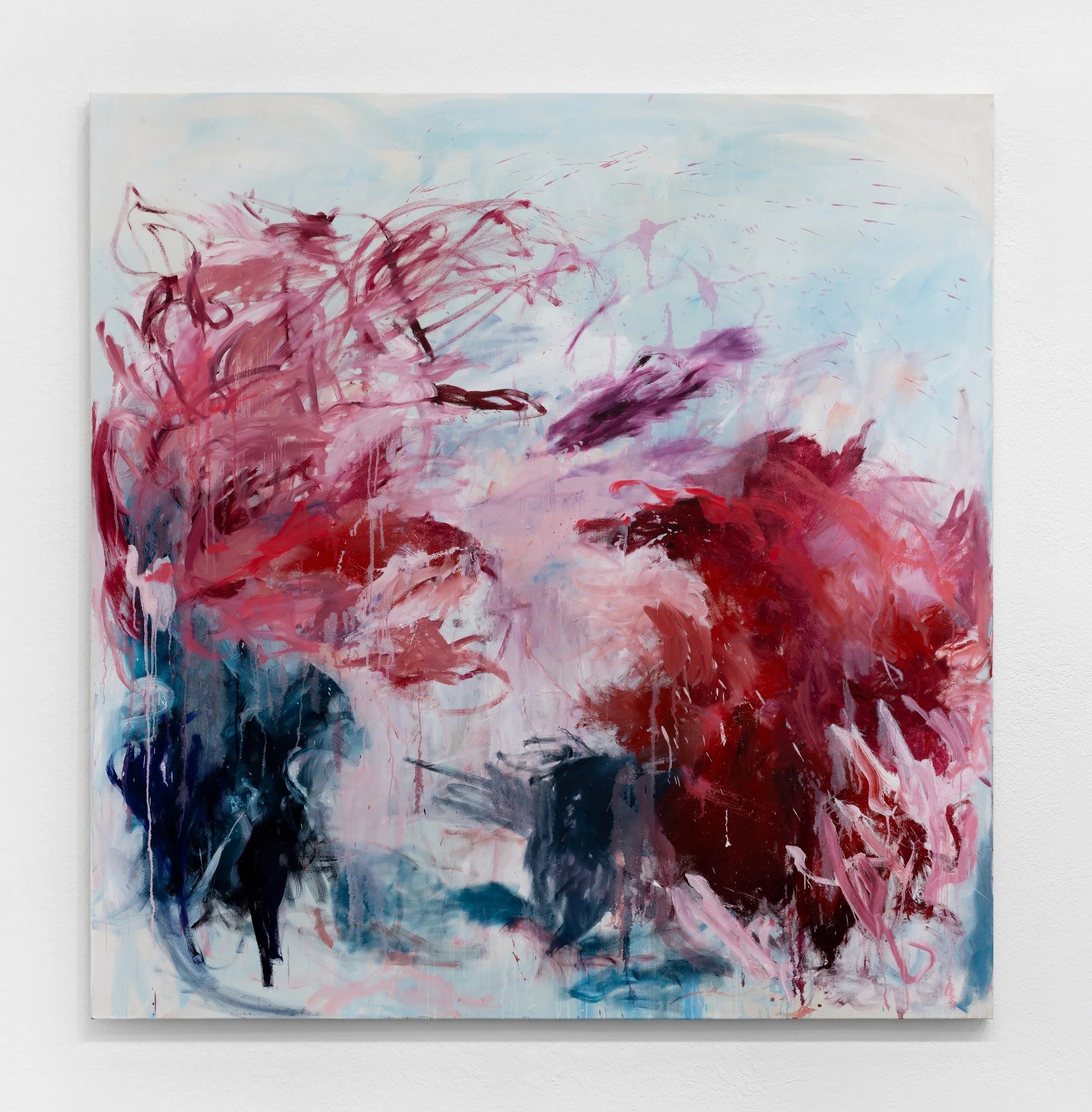    Awake this choral tide ,  2025 | Oil on canvas | 77 x 79 inches&nbsp; 