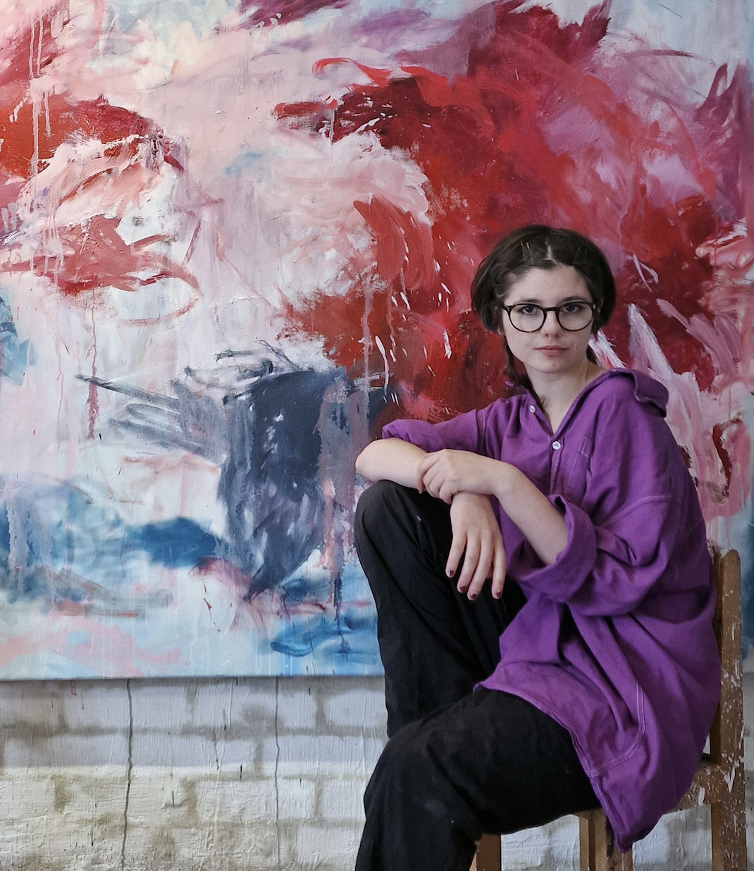  Darcy Brenna in the studio, UK 