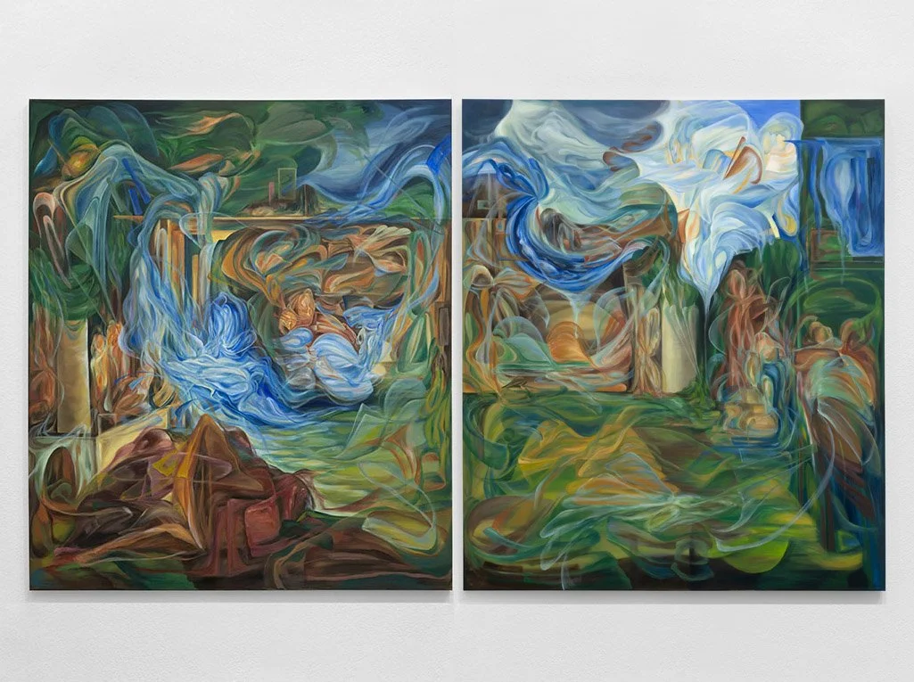  Sofía Muljat  Some Contemplation I &amp; II  ,  2025  Oil on canvas | 78 x 67 inches&nbsp; 