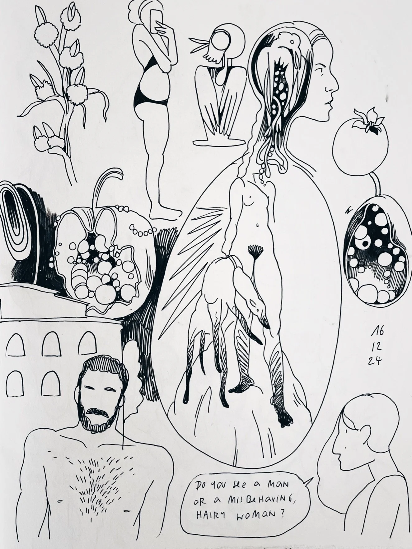 December Sketchbook: The only way out is in