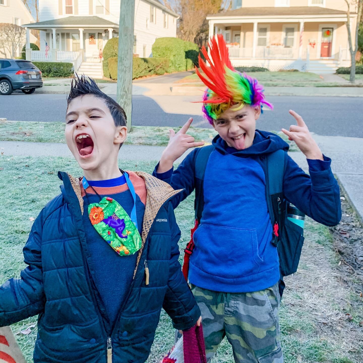 Who says you need hair to rock crazy hair day?! #favoritethings #whatilove #joy #alopeciakids #beyou #untamed #allin #wholehearted #schoolspirit