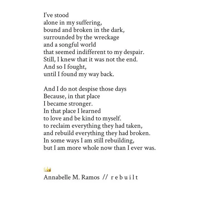 I knew that it was not the end. 🔥
.
.
.
.
.
#instapoetry #instapoet&nbsp;#poems #poetry #igpoetry #igpoets #power #powerful #powerfulwomen #words #wordsofwisdom #empowerment #empowering #empoweredwomen #poetsofig #poemoftheday #poetrycommunity #wome