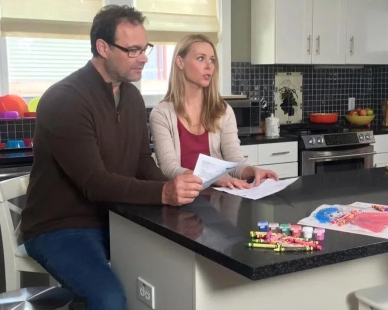 Behind The Scenes - Dave Crockett on the set with Amber Barlett-Granger