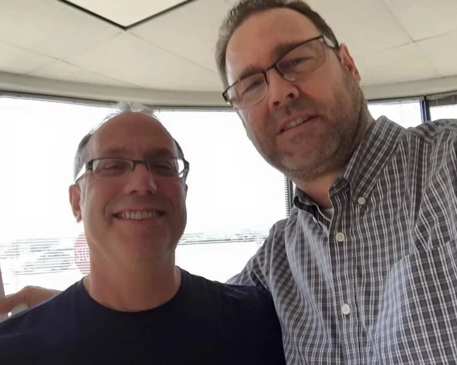 Behind The Scenes - Dave Crockett with the director of the DishNet commercial, "Take The Dish Challenge"