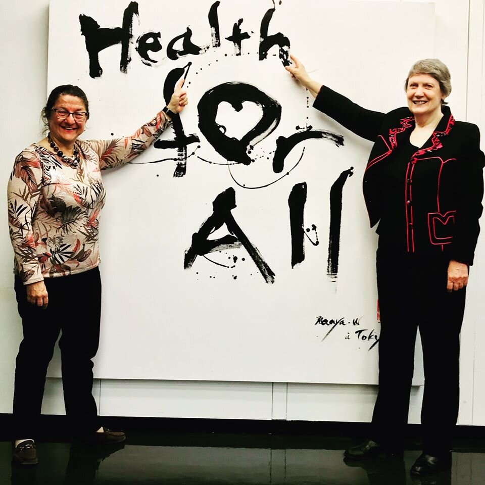 Art work at World Health Organization (WHO) in Geneva