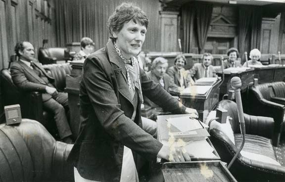 Helen Clark as Labour MP at the Parliament