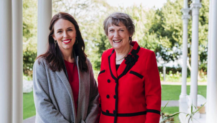 Helen Clark and Jacinda Ardern in conversatoin on 125 years of women's suffrage, September 2018. Click on the picture to view the interview.