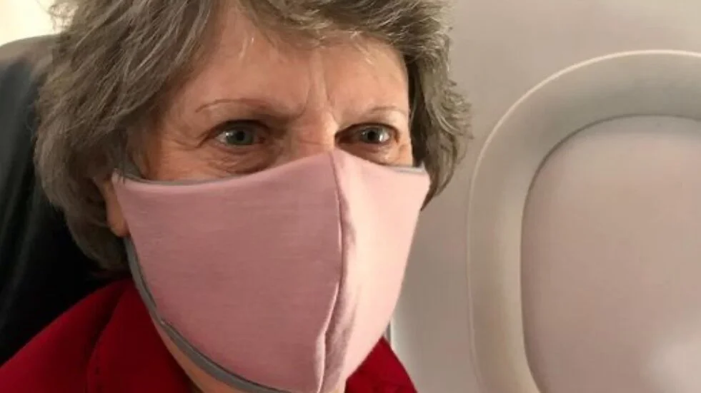 Wearing a mask to prevent the spread of Covid-19