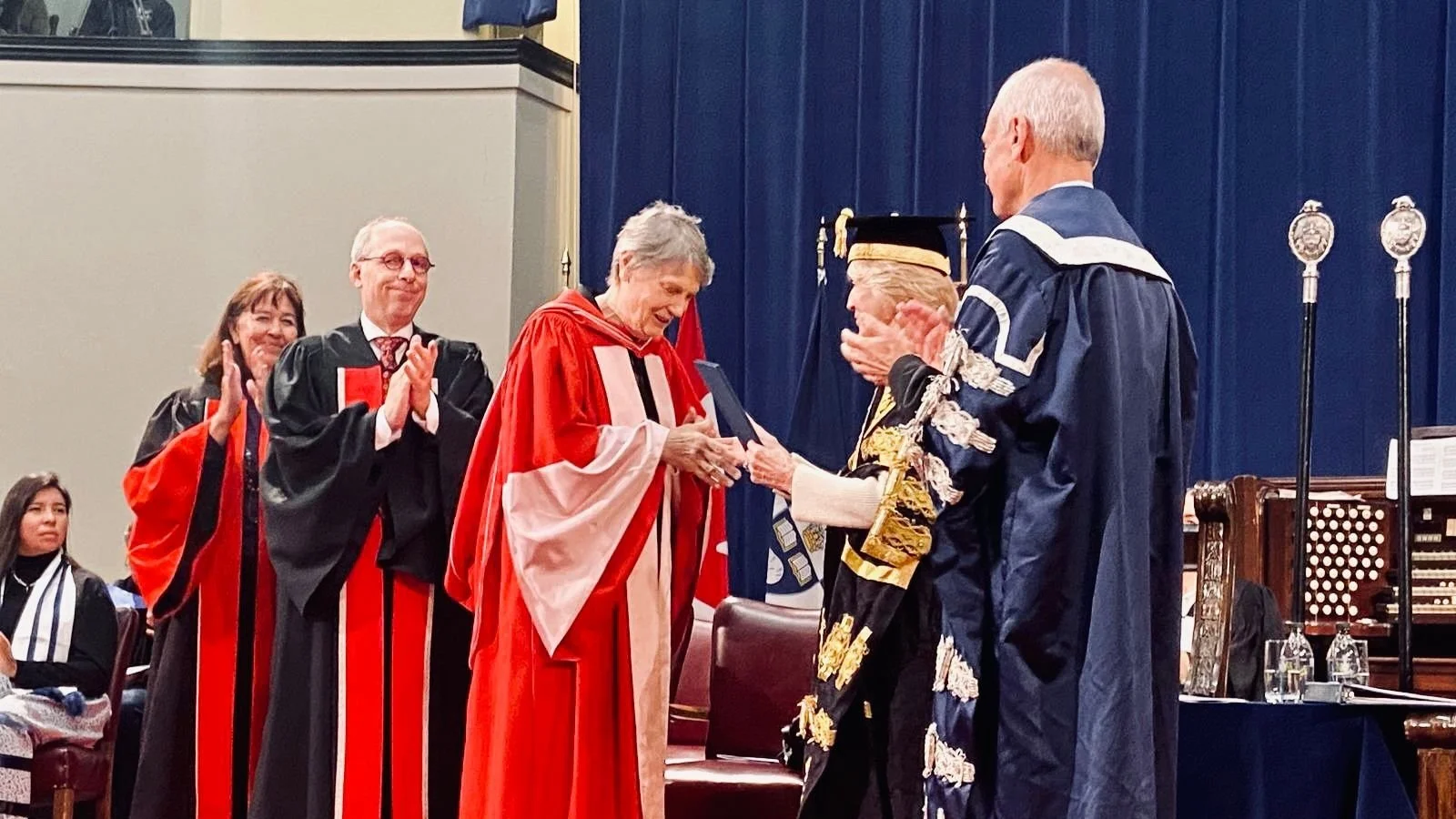 Helen Clark receives Doctor of Laws degree from University of Toronto