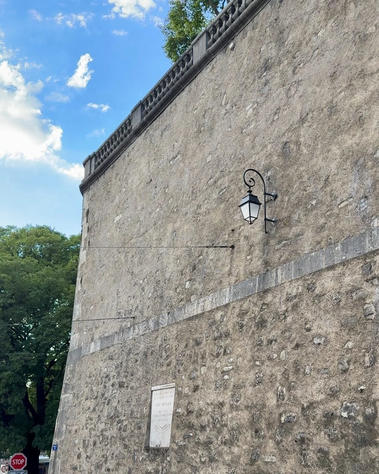 Old Geneva city wall