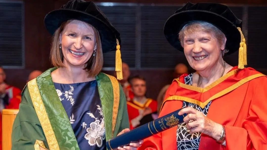 Helen Clark receives an Honorary Doctor of Laws from Ulster University.