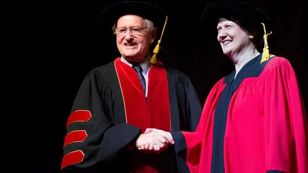 Helen Clark receives an honorary doctorate from University of Waikato 2009