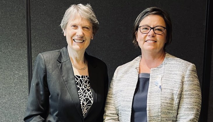 Helen Clark and Madelaine King