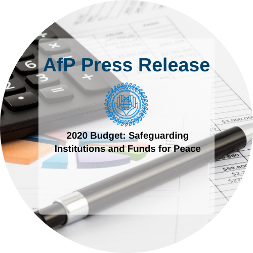 2020 Budget: Safeguarding Institutions and Funds for Peace