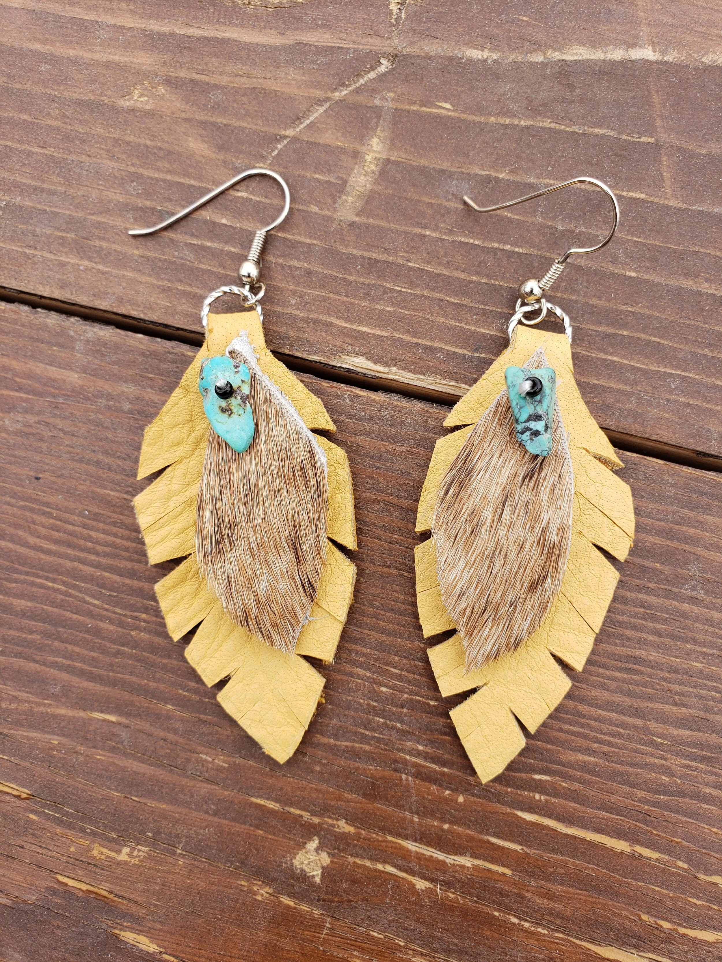 Call of the Wild Leather Earrings