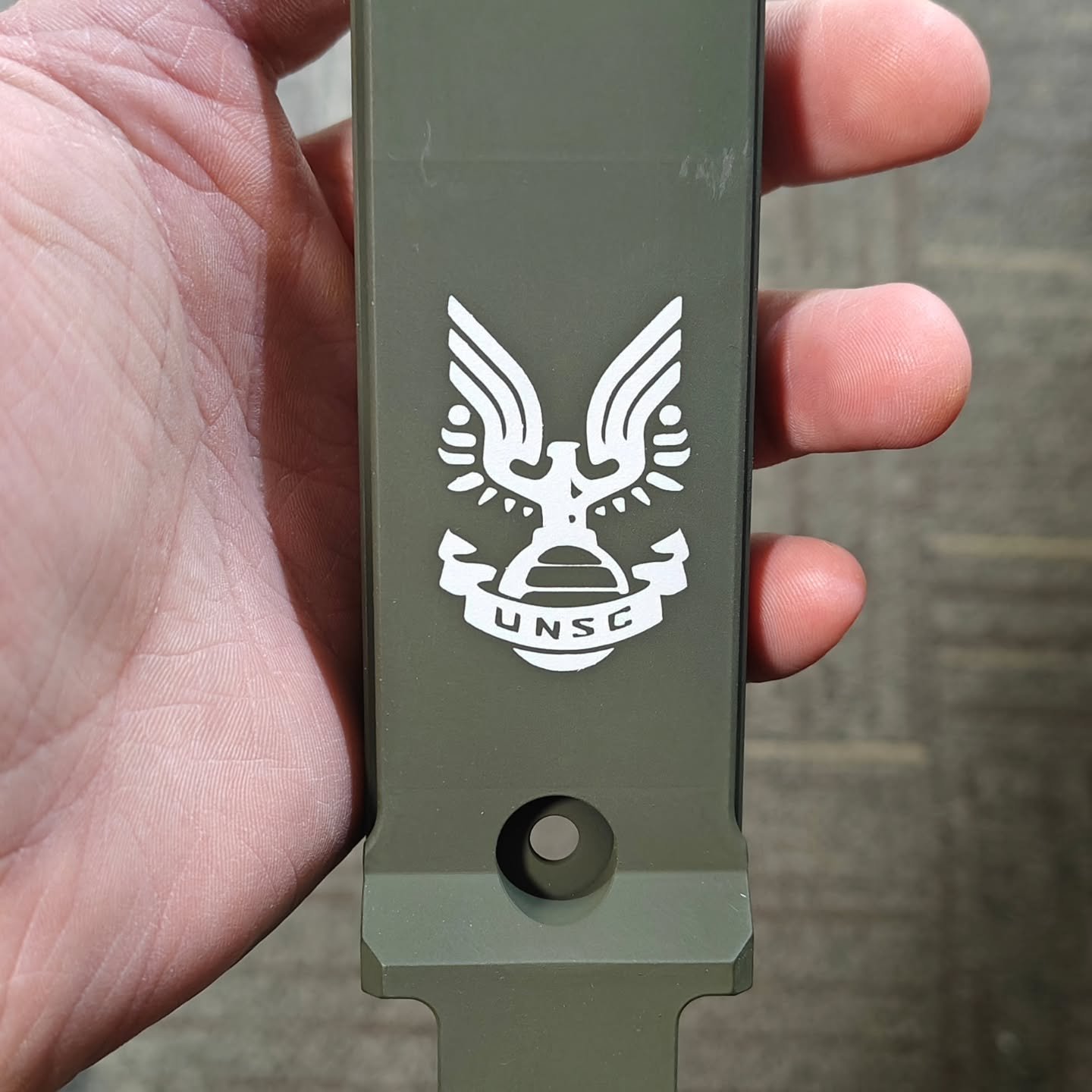 just a little Teaser of my current Cerakote Project, SRS99AM Halo themed Rifle