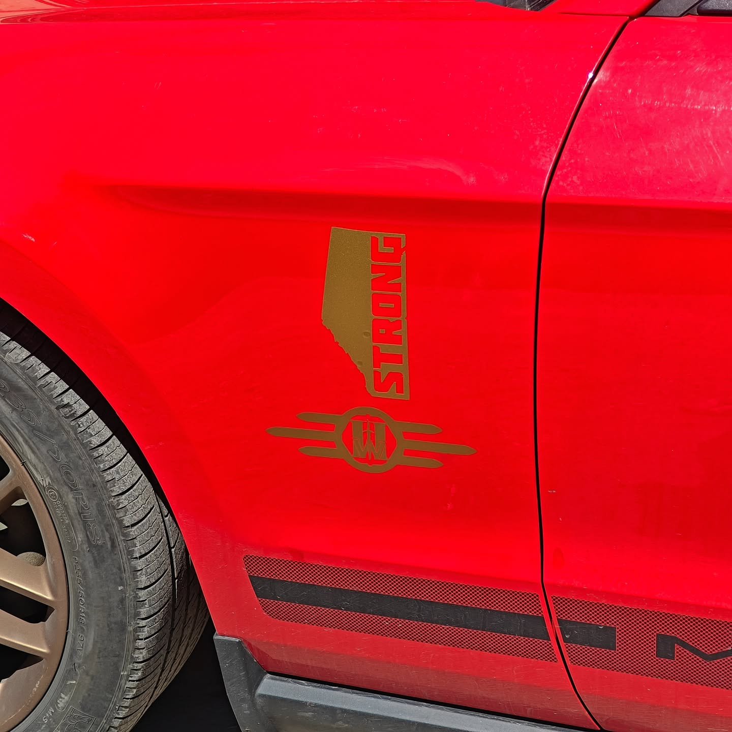 New Alberta Strong decals on, feelin pretty good, especially after the Premieres Speech, Together with a United Canada, or Separate Sovereignty, Alberta will be Prosperous once again.