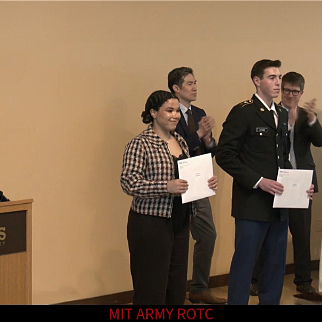 Congratulations to CDT Lotwin and CDT James for their outstanding achievements in Army ROTC, honored last week at the Tufts Awards Ceremony!