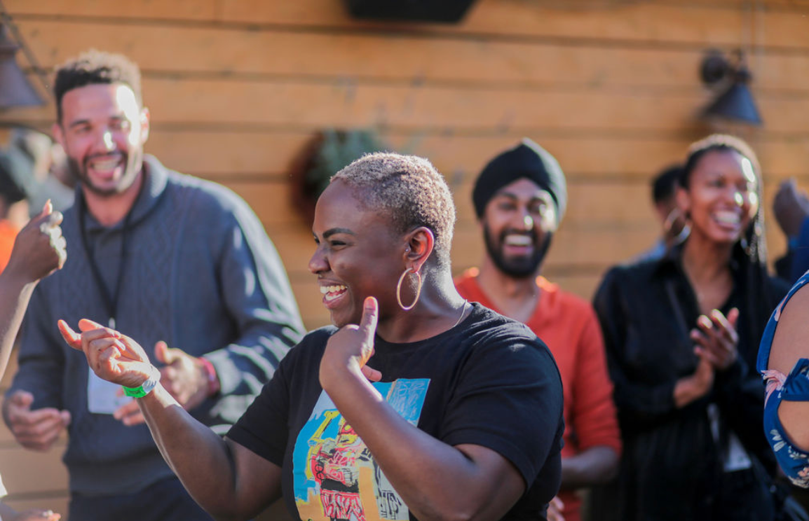 Leading with Connection in an On Deck Workshop. Thanks to Black Product Managers (BPM) for the photo!