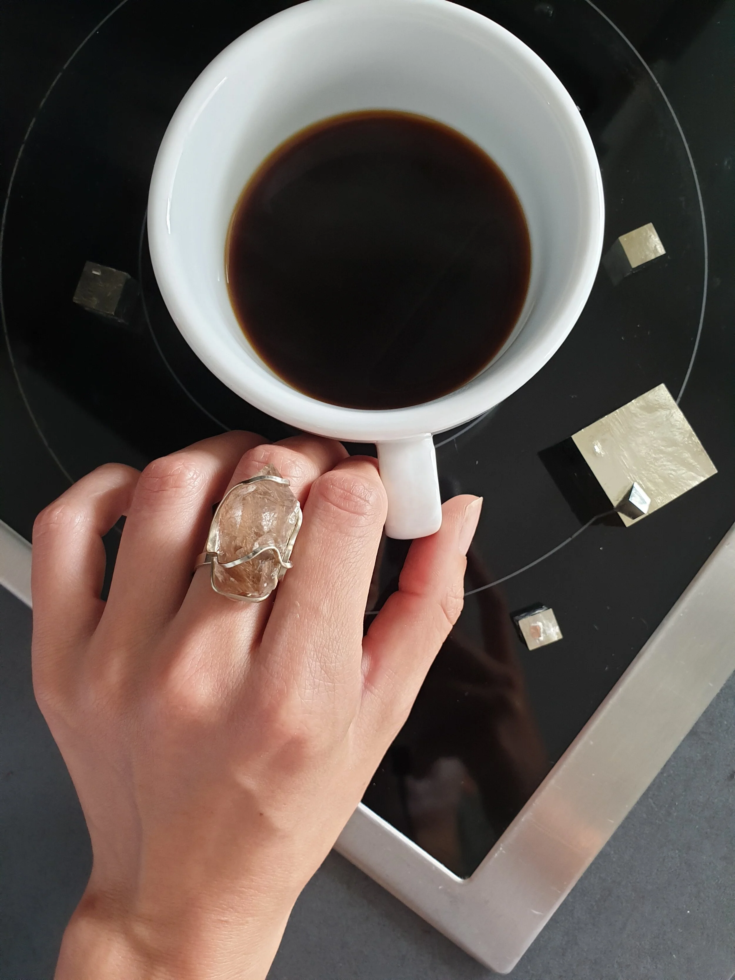 Rutilated Quartz. Raw Form. The Urals.
