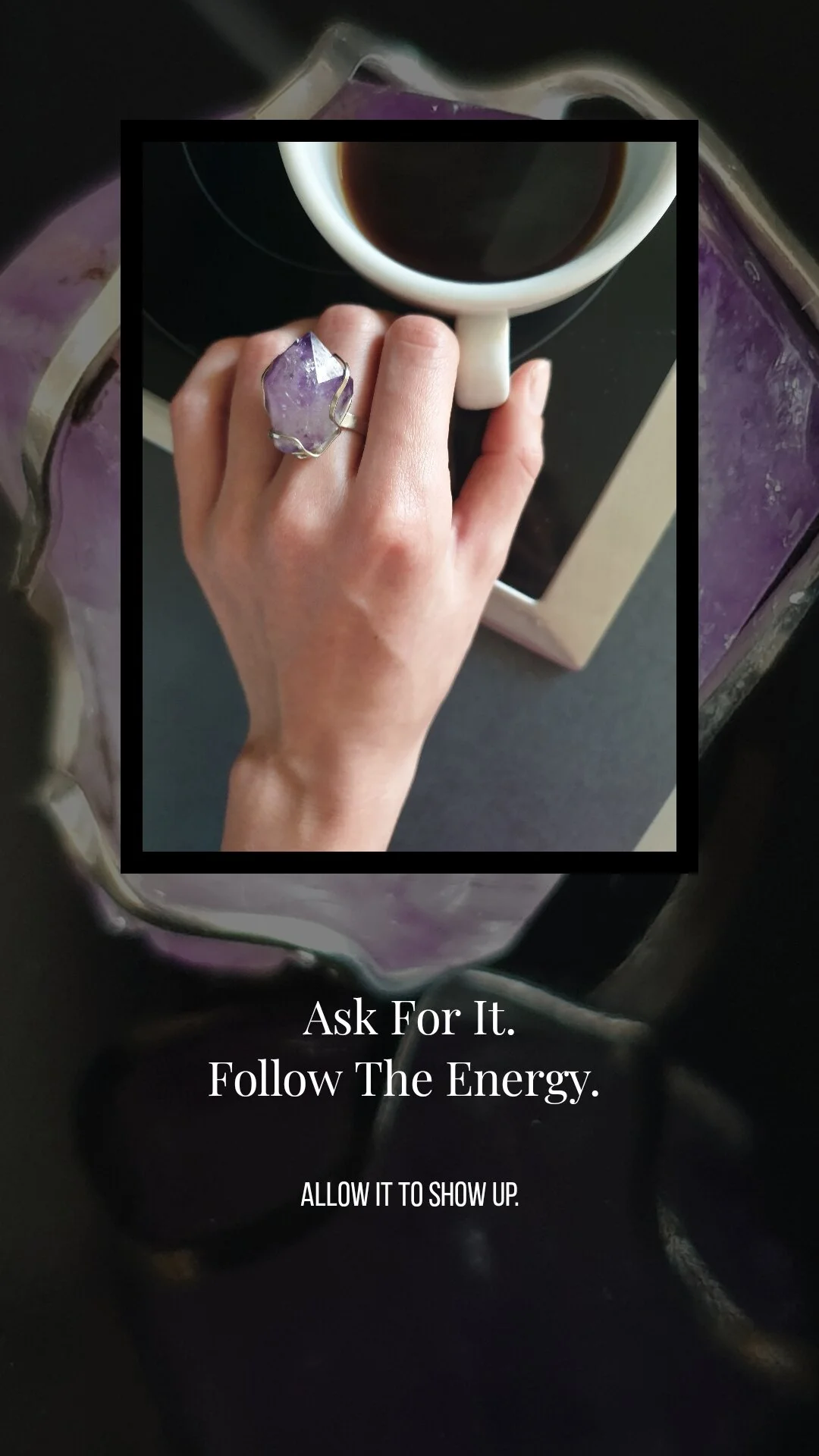 Amethyst Misty Ring. The Urals.