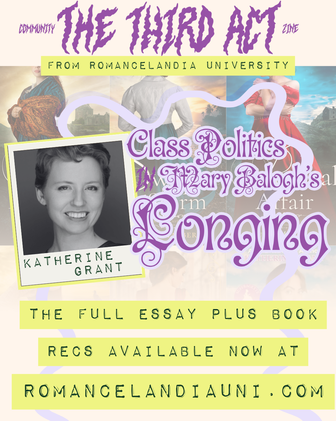 The Third Act Class Dynamics in Longing by Mary Balogh
