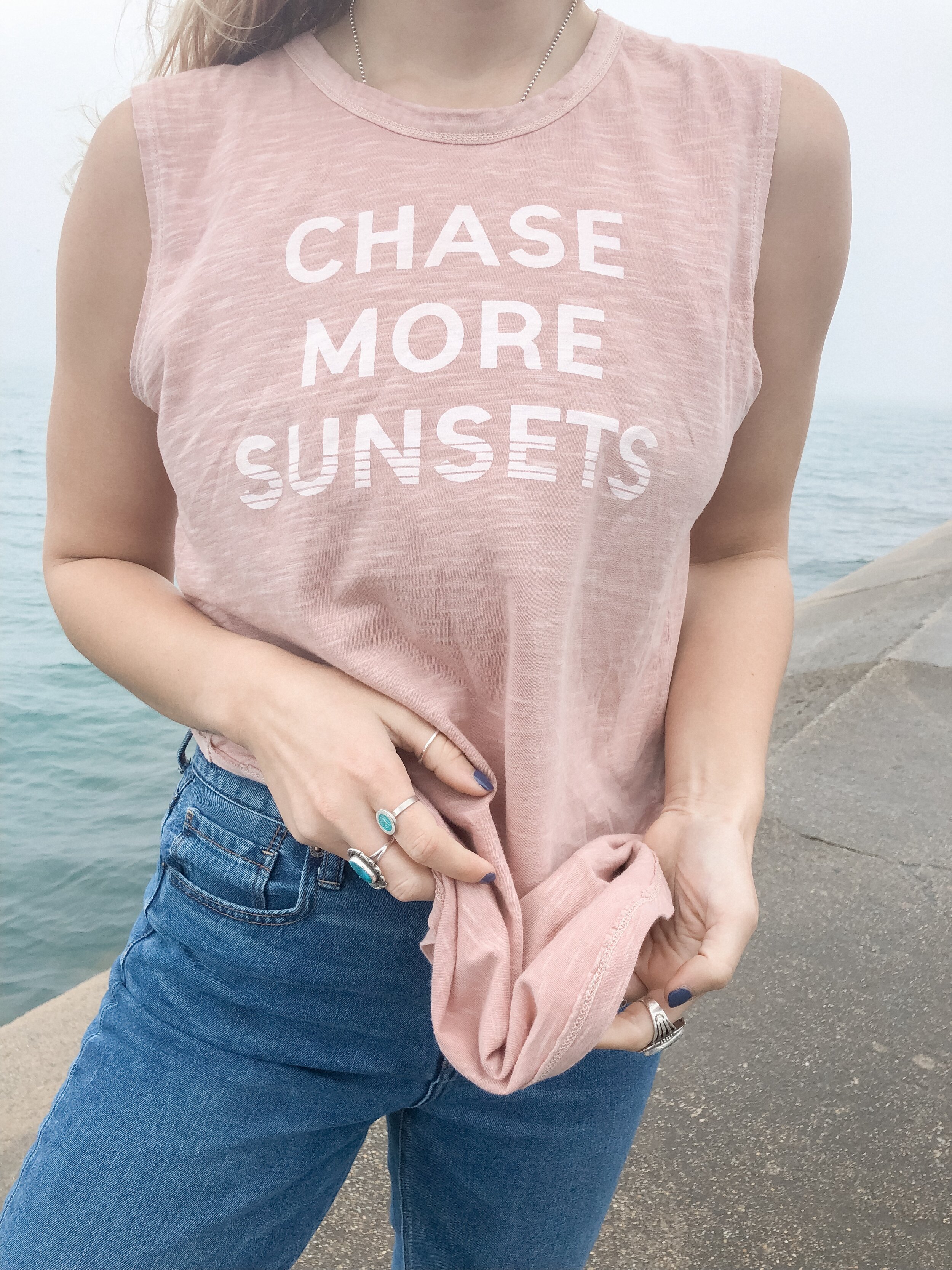 Lake Effect Co. Chase More Sunsets Tank