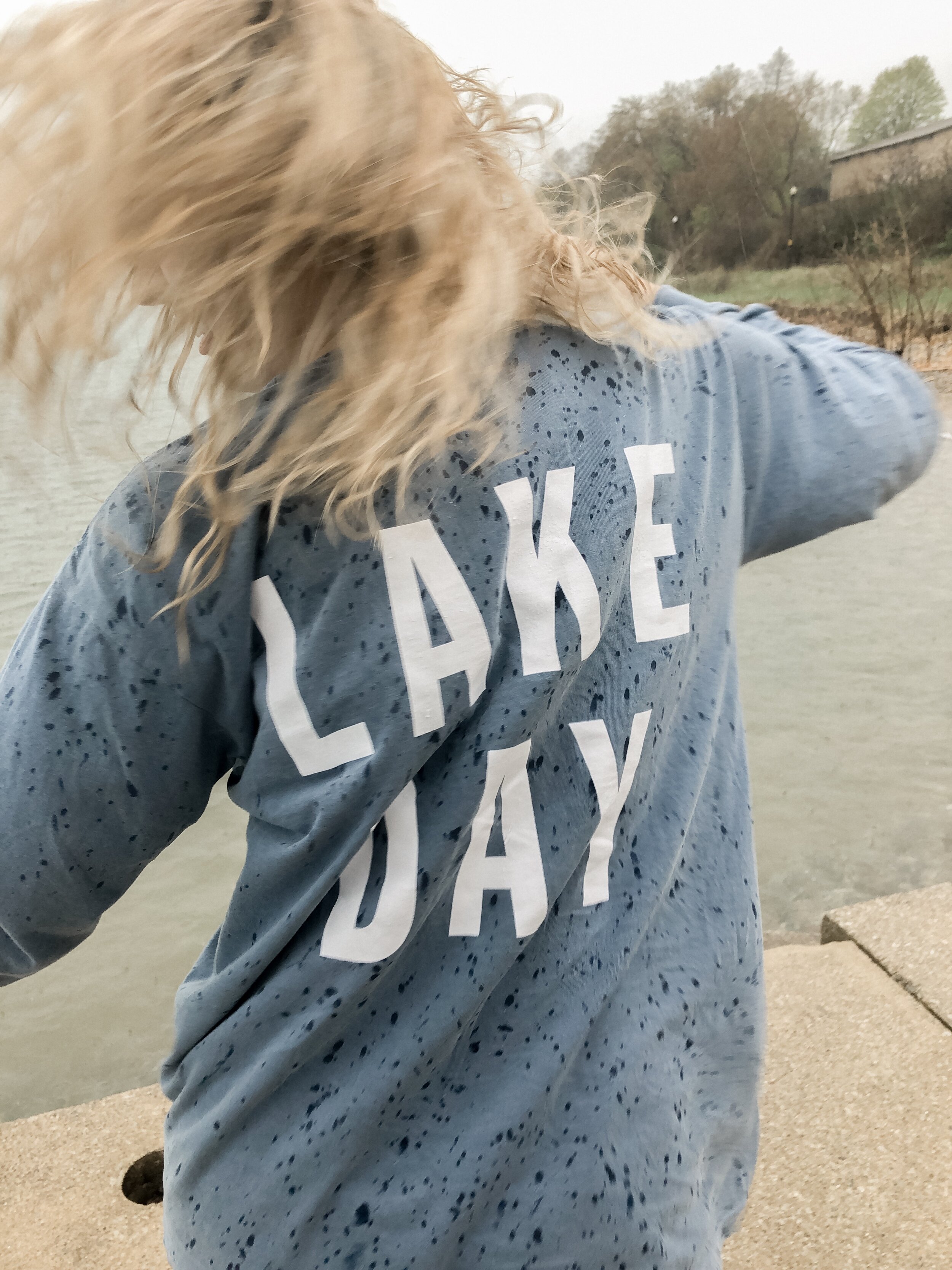 Lake Effect Co. Lake Day Blue Long Sleeve Shirt