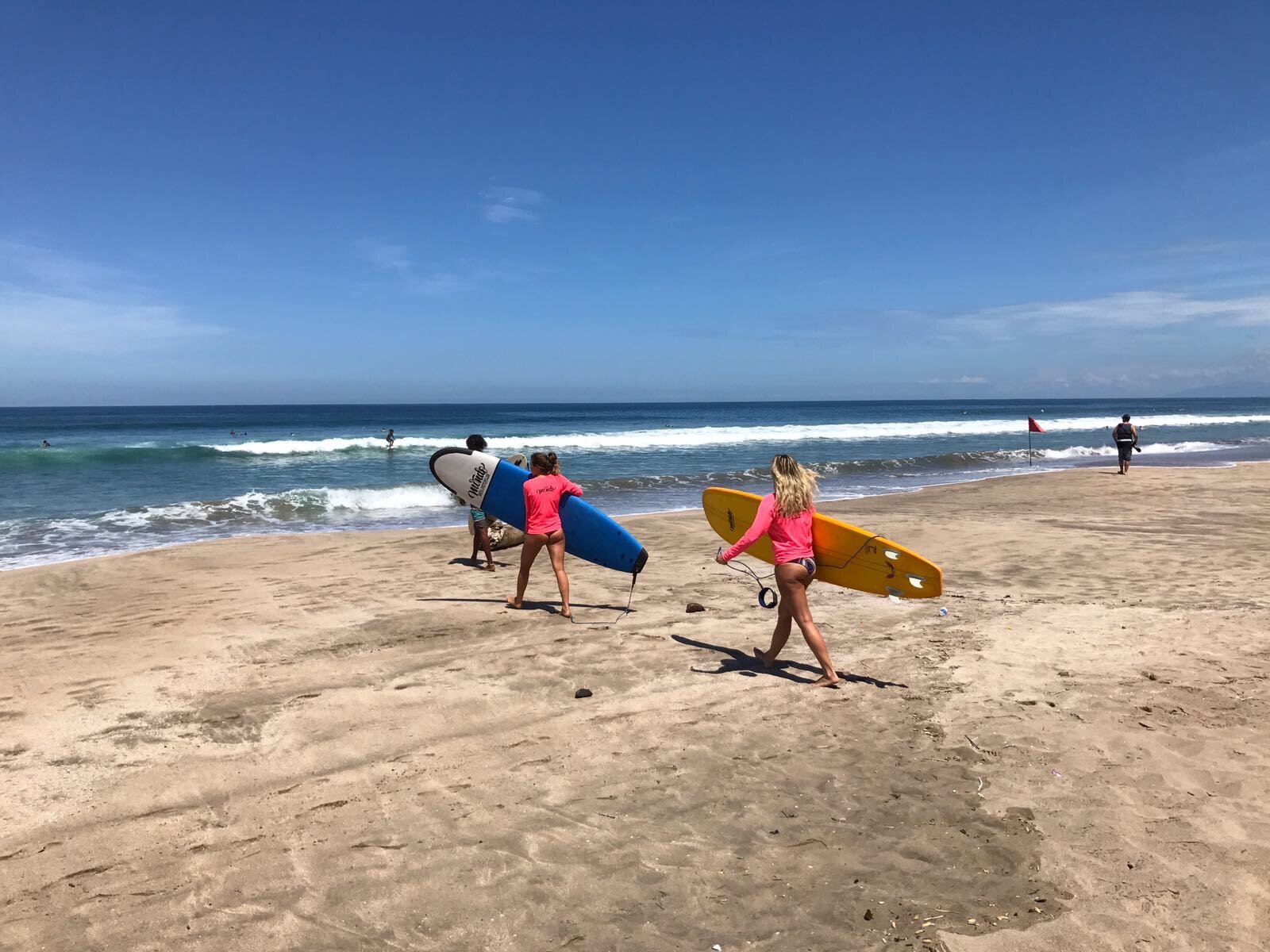  Headed out for a surf at Berawa Beach in Bali, Indonesia 