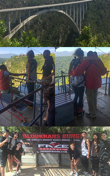 Bungy jumping at Bloukrans Bungy Bridge with Face Adrenalin in South Africa