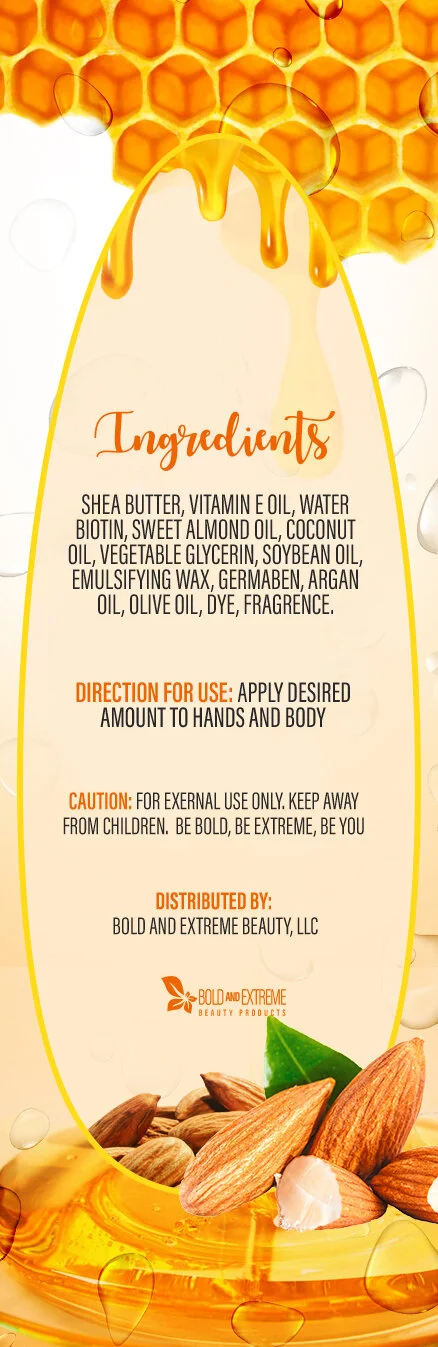 Bold and Extreme_Passion Honey Almond Body Lotion Back.jpg