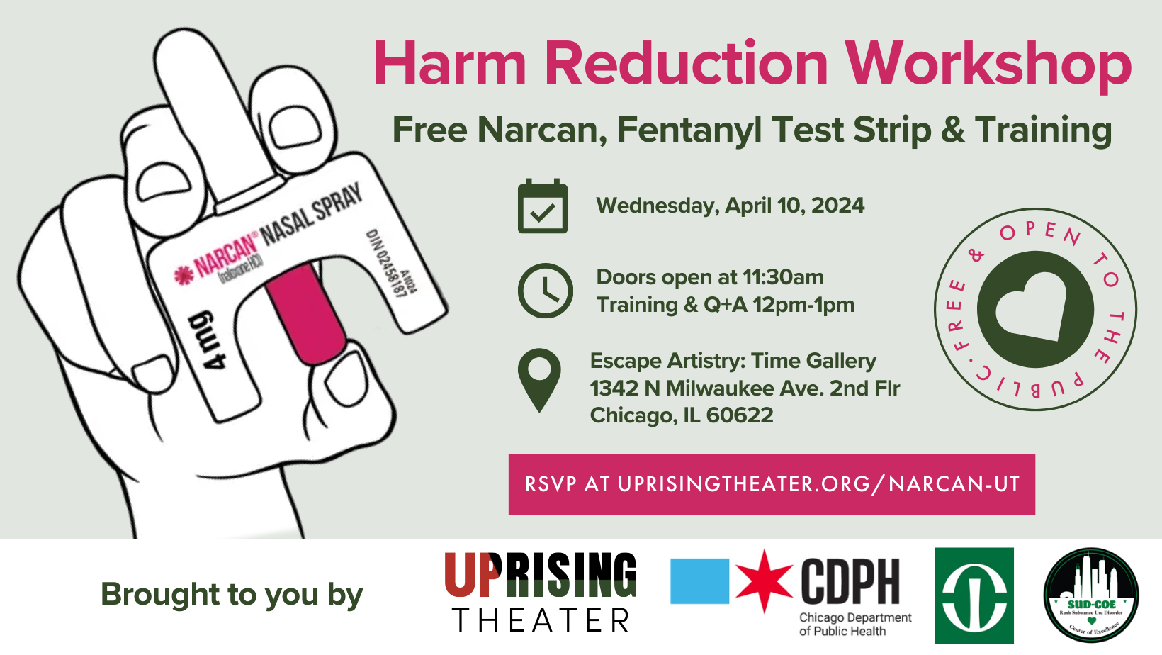 Harm Reduction Workshop: Free Narcan, Fentanyl Test Strip & Training ...