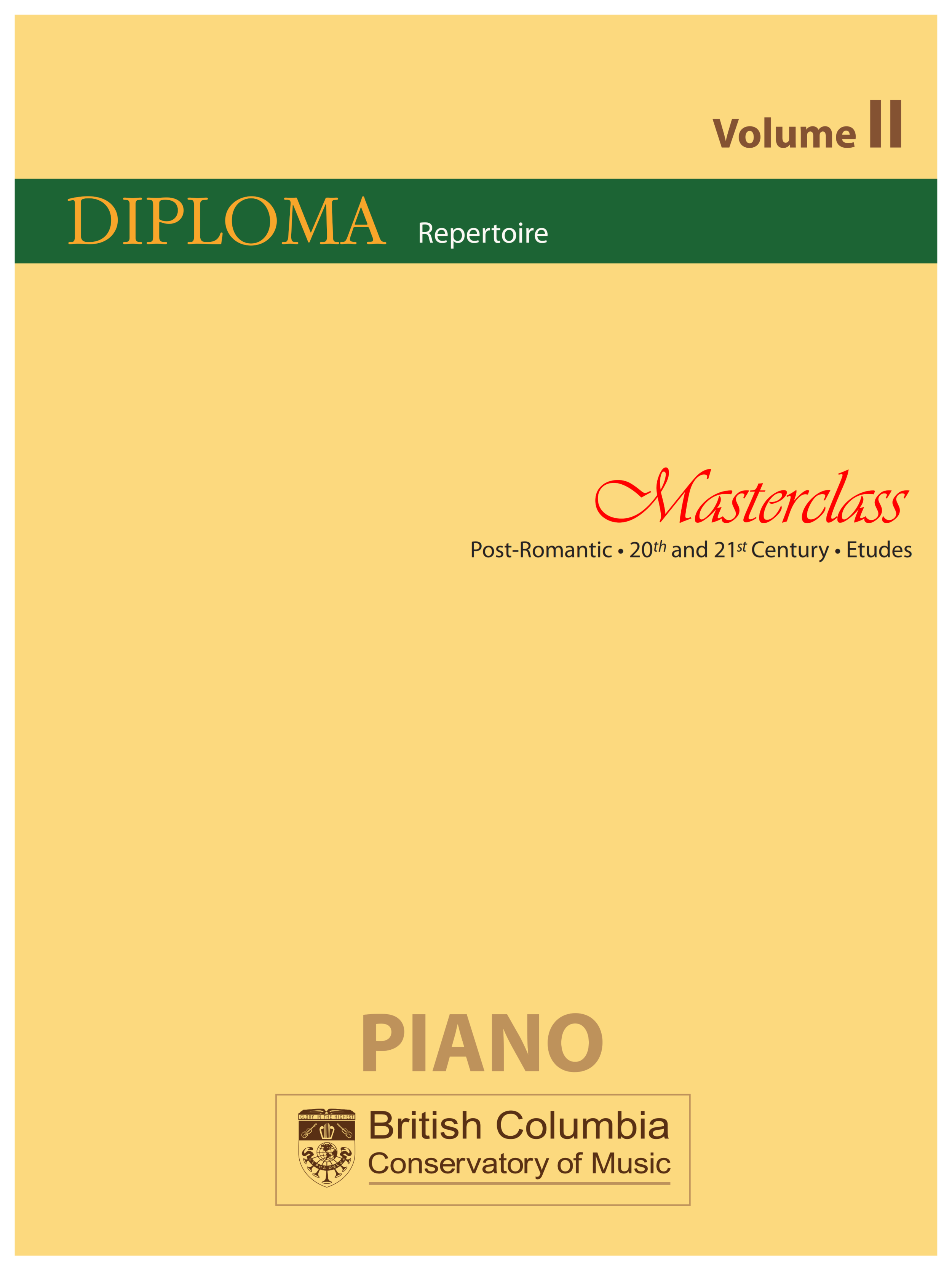 Masterclass - Diploma II Repertoire