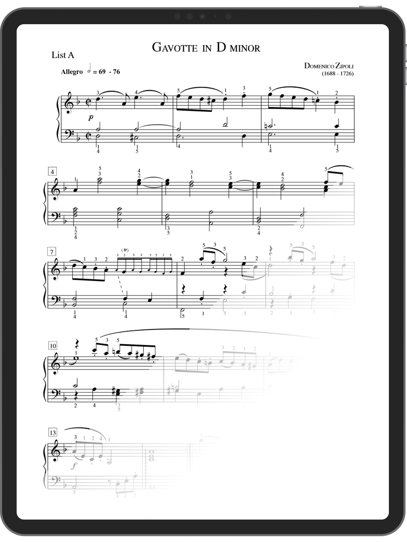 Gavotte in D Minor - Zipoli