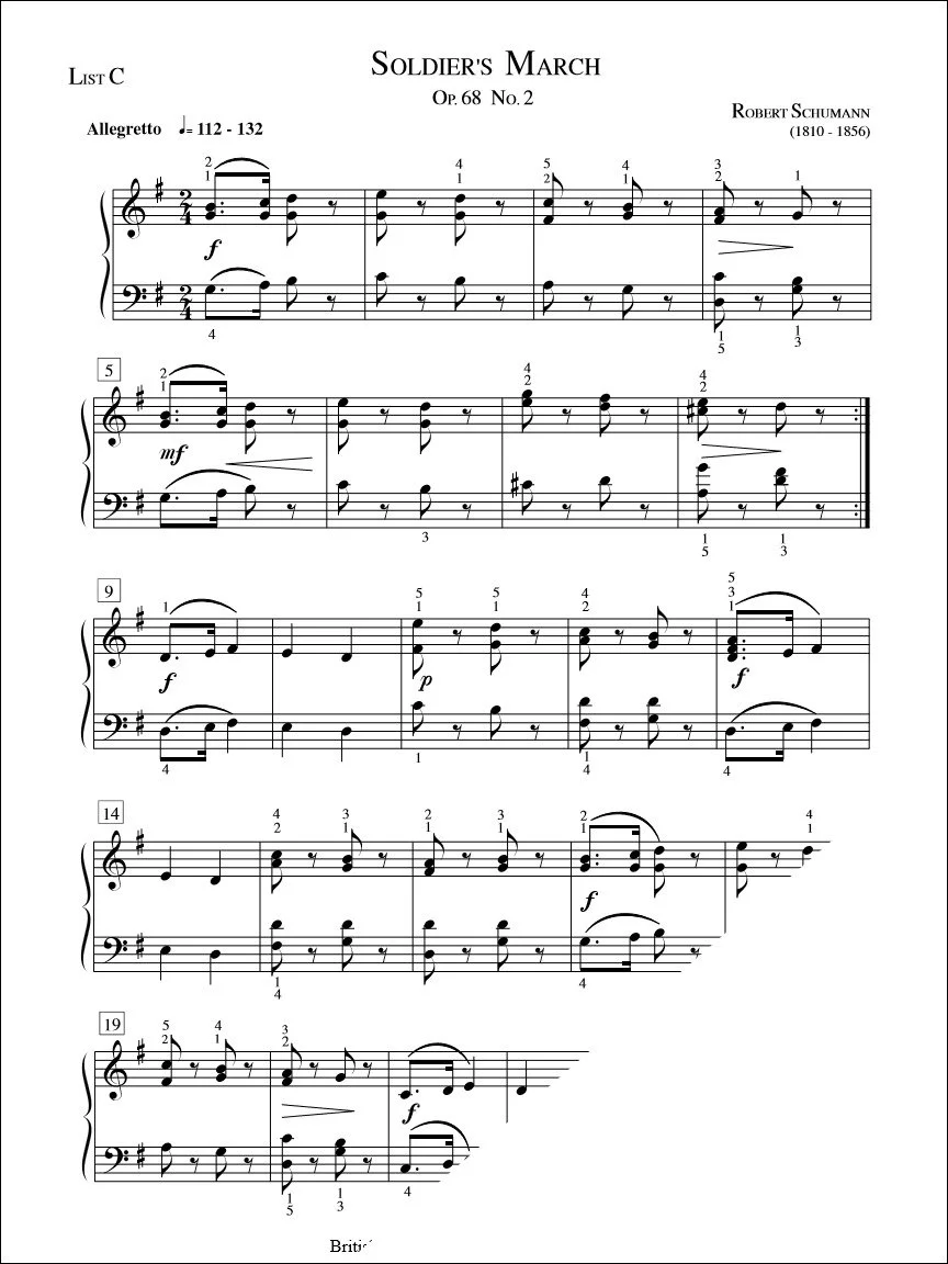Soldier's March - Schumann