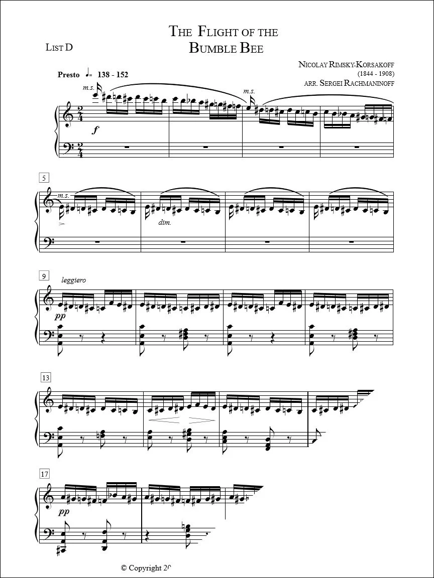 The Flight of the Bumble Bee - Korsakoff