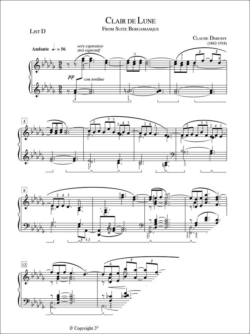 Clair de Lune - Debussy