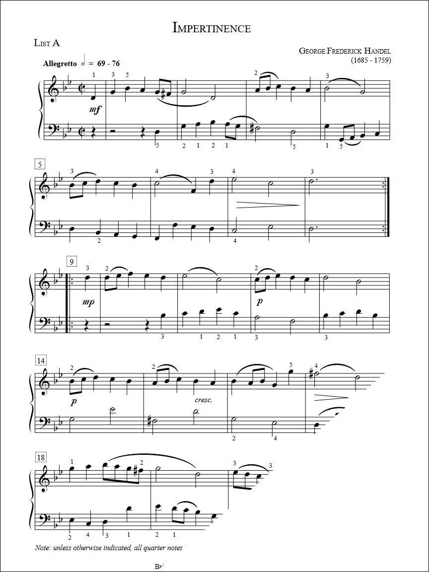 Impertinence - Handel