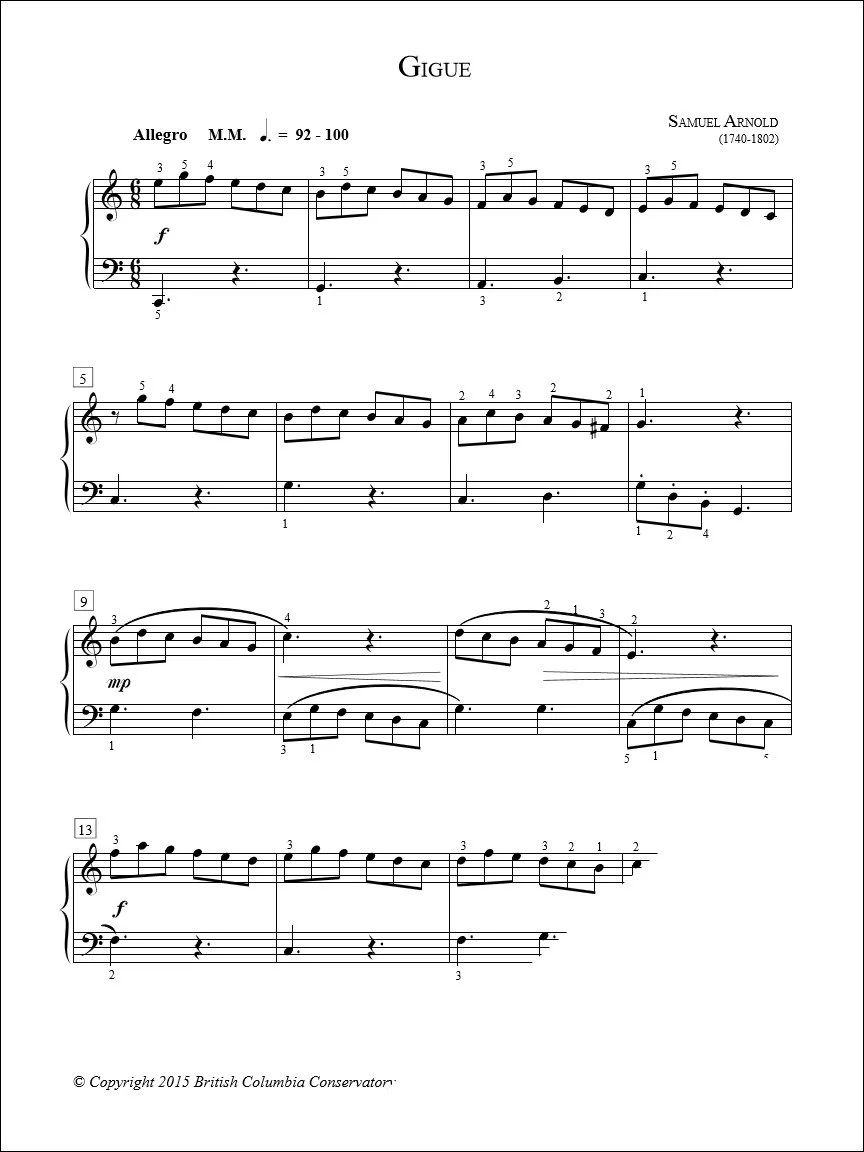 Gigue - Arnold
