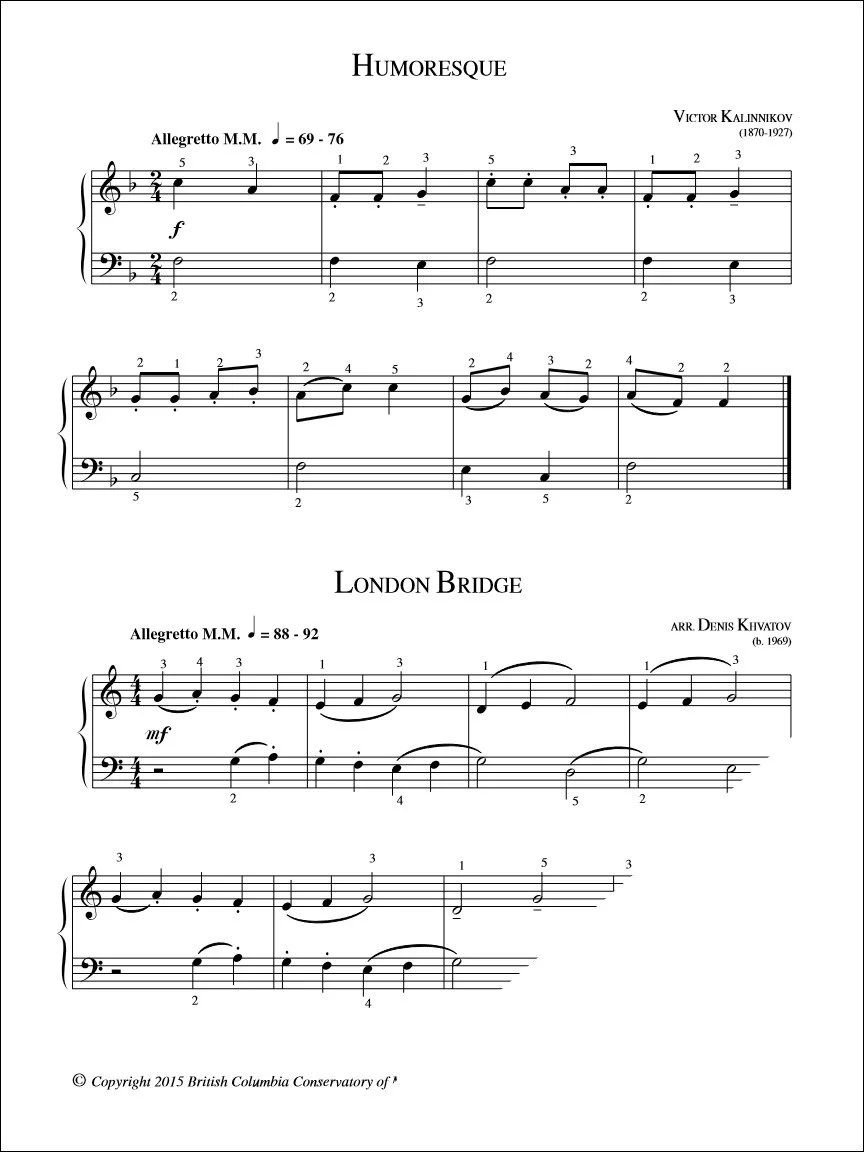Humoresque - Kalinnikov & London Bridge - Khvatov