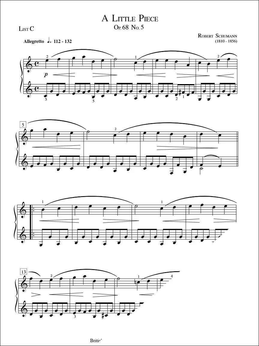 A Little Piece - Schumann