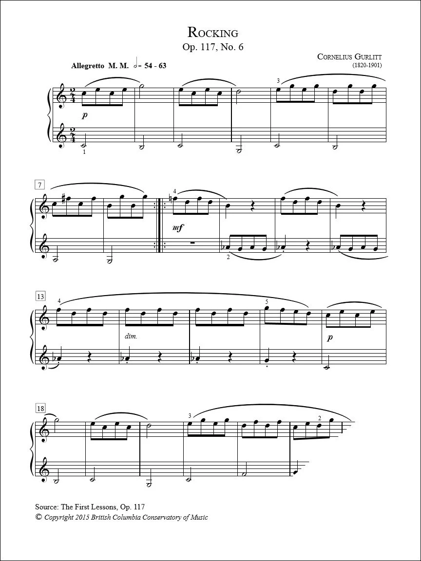 Rocking - Gurlitt