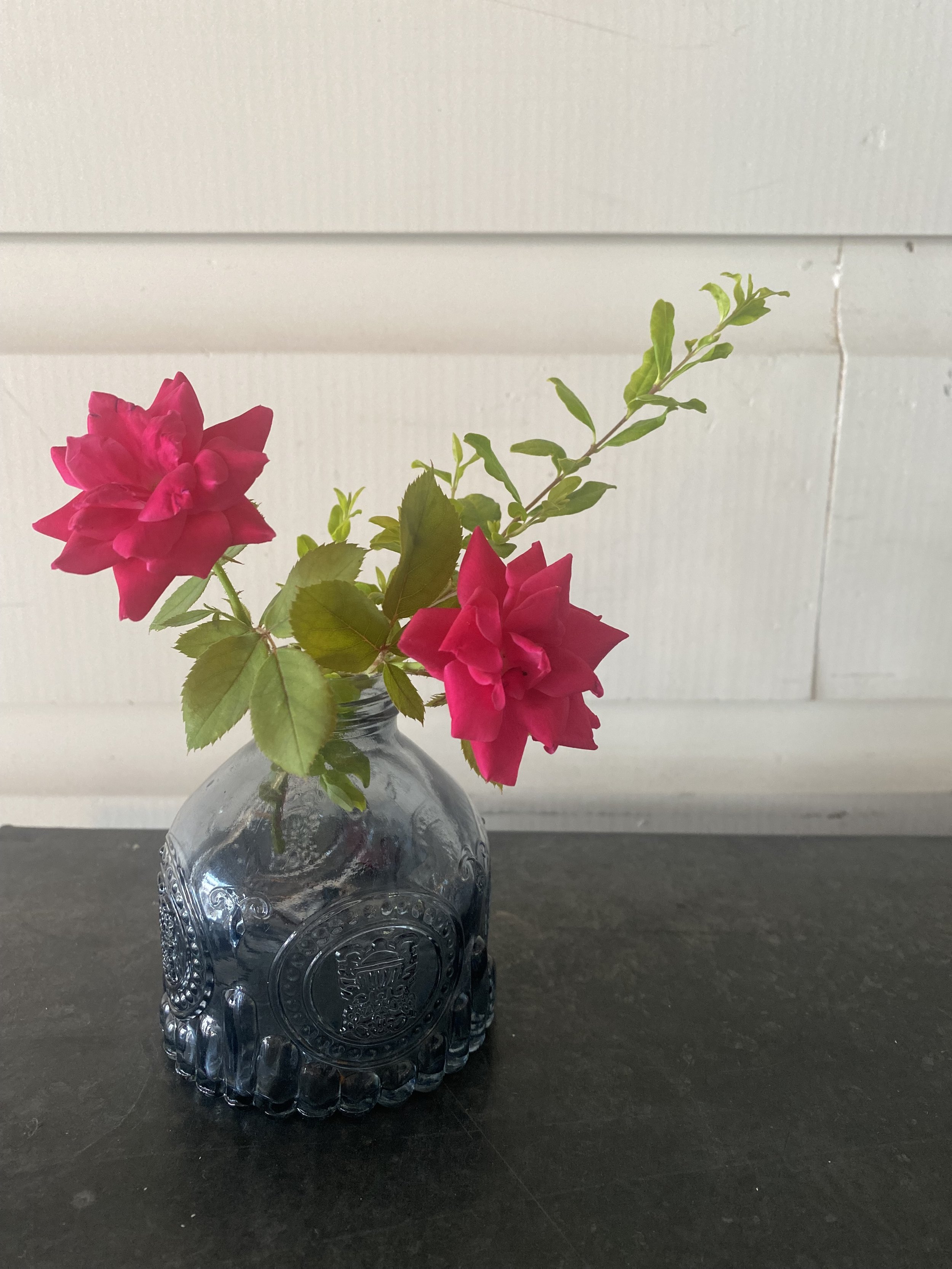 Glass Bud Vase (floral not included)