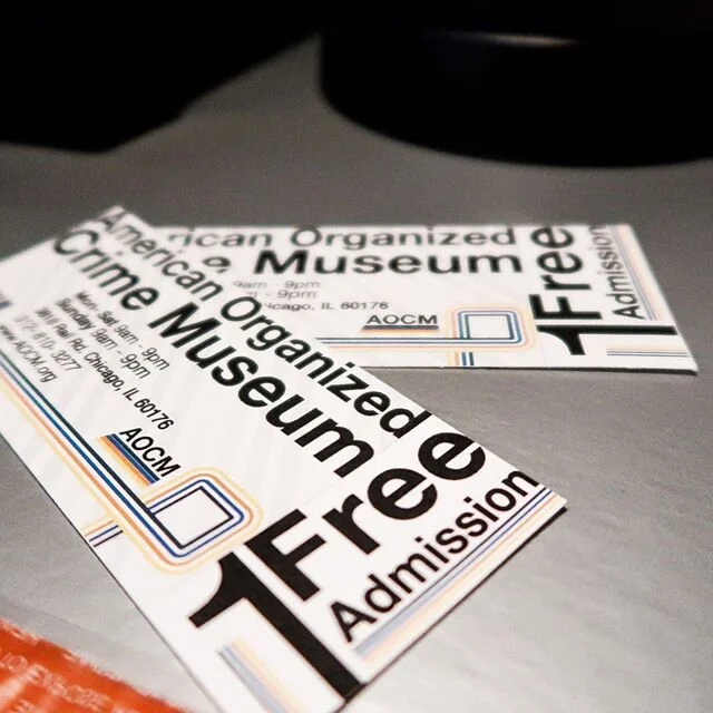 Just a few items from my museum project. An organized crime museum with a clean design and 70s color palette.