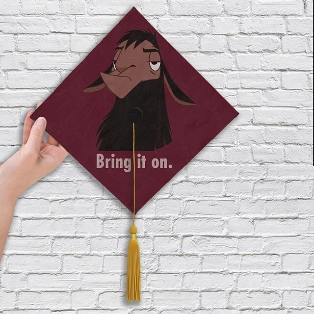 My graduation was cancelled, I wanted to make a grad cap anyways 🤷&zwj;♀️