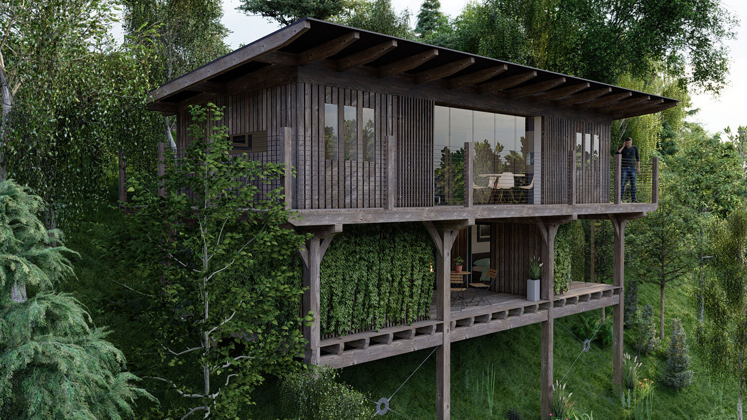 Bespoke-treehouse-devon-woodland-designed-by-HUTI