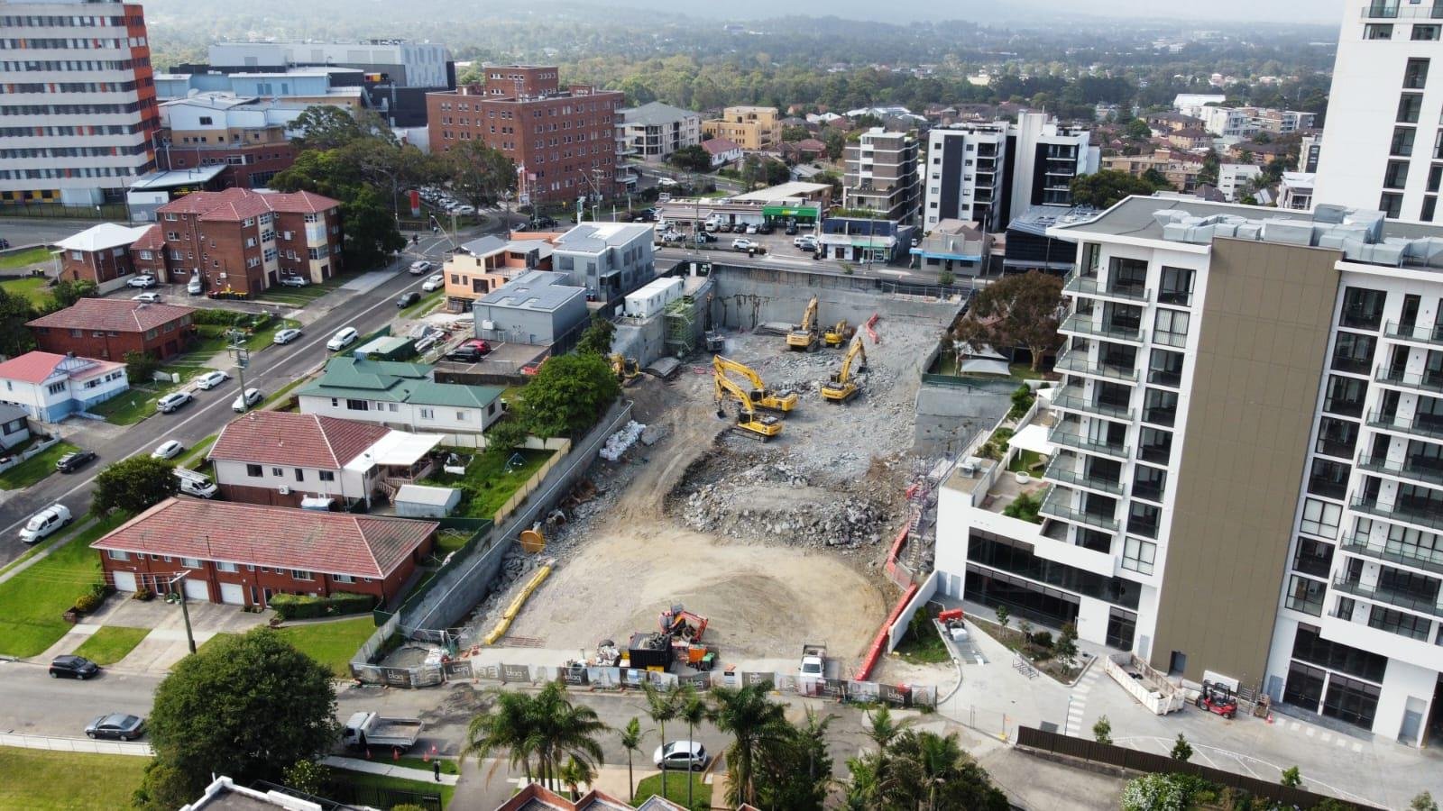  Progress of Blaq Projects’ 383 Crown Street development in Wollongong 