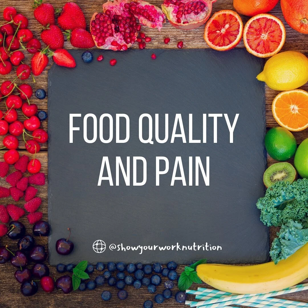 Food quality always matters &mdash; but ESPECIALLY when you&rsquo;re injured, recovering from surgery, or trying to reduce chronic pain. This isn&rsquo;t the time for a calorie deficit; this is the time to deliver as MUCH nourishment as possible to s